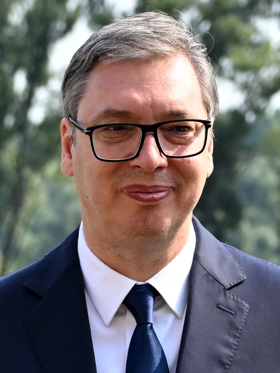 Aleksandar Vuçiq gjatë një takimi në vitin 2024