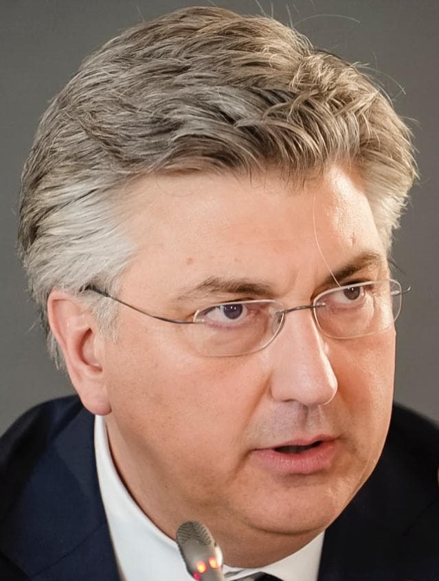 Portret i kryeministrit kroat Andrej Plenkoviq