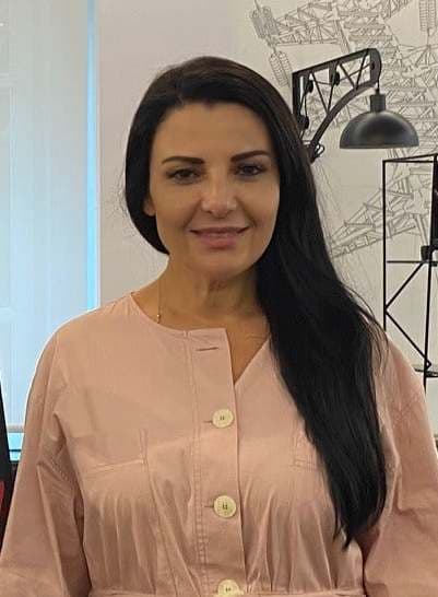 Belinda Balluku during an official meeting as minister