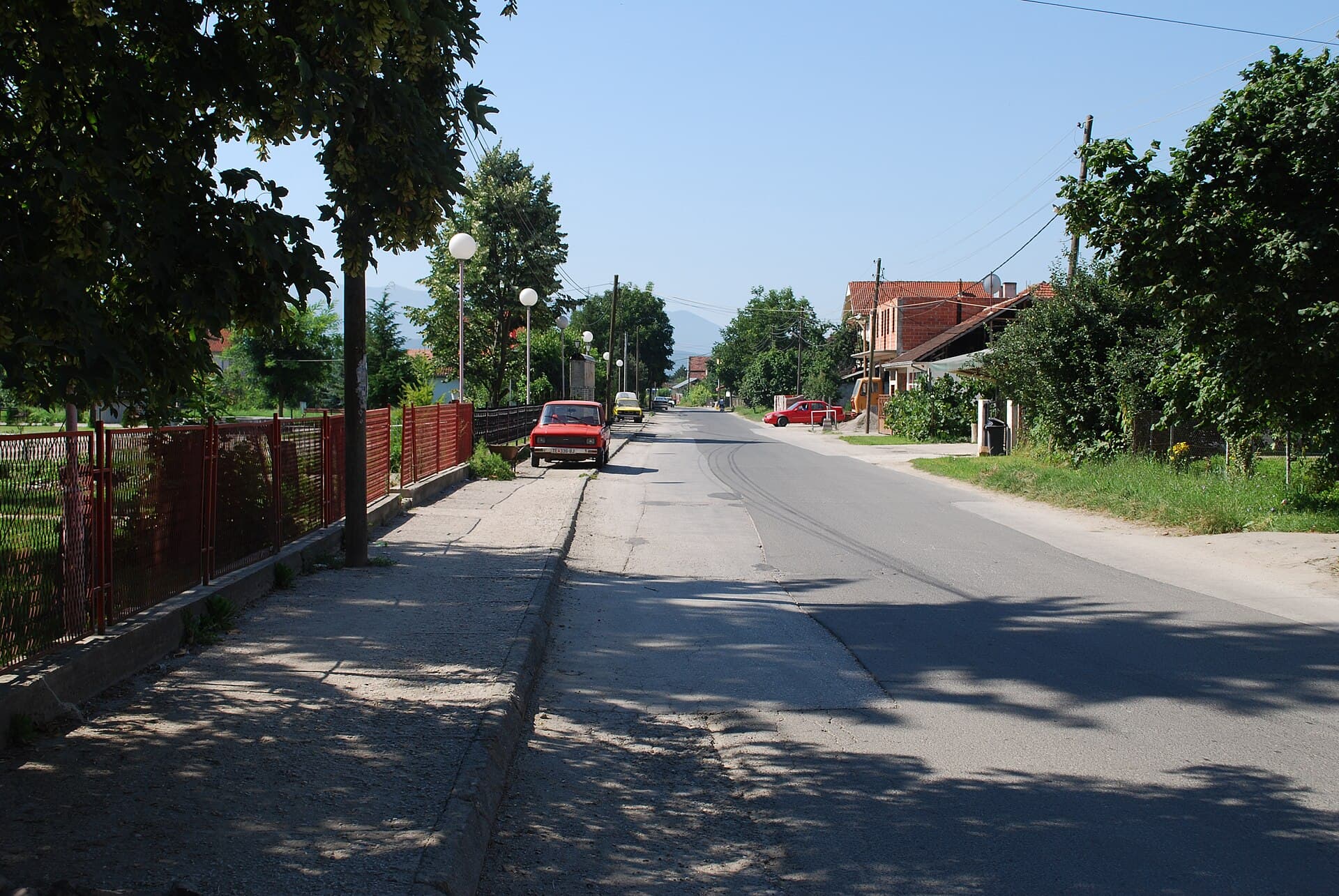 View of the village of Brvenica near Tetovo