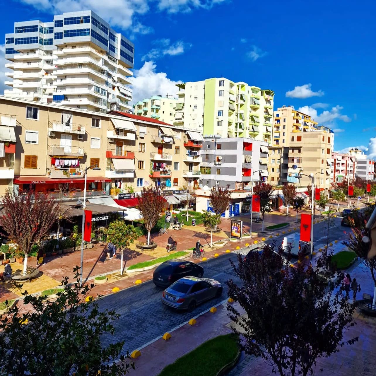 View of the city of Fier