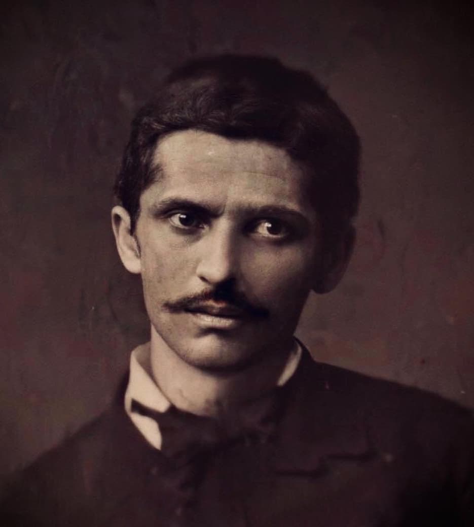 A rare photograph of a young Naim Frashëri