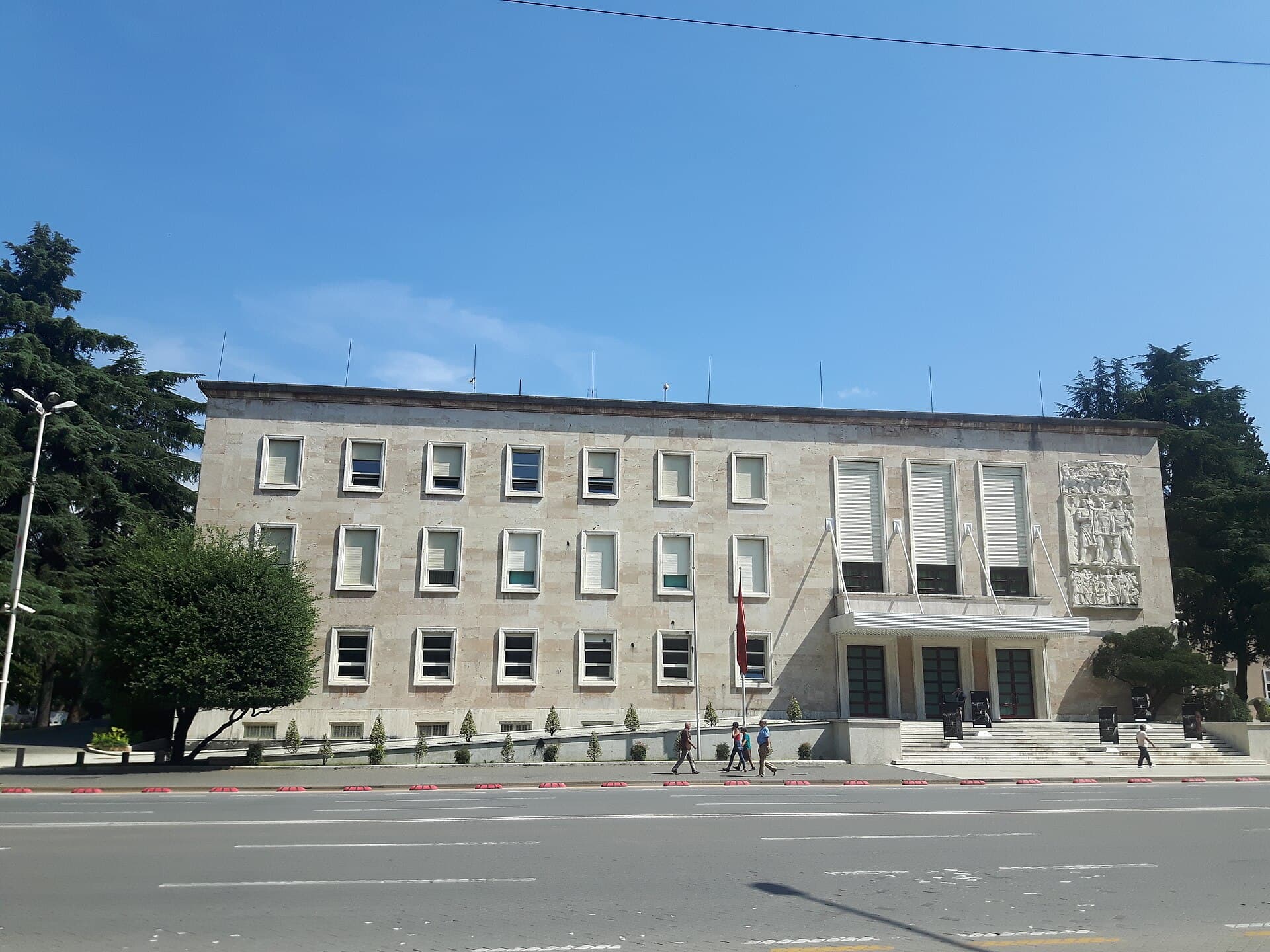 The Council of Ministers building in Tirana
