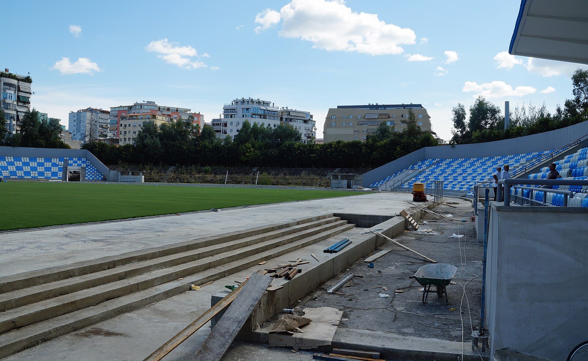 The Selman Stërmasi stadium in Tirana
