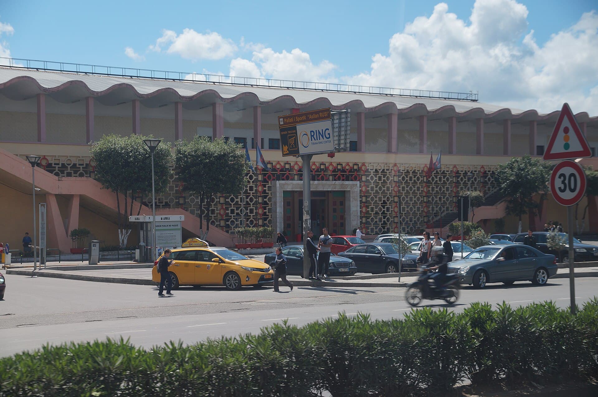 The “Asllan Rusi” Sports Palace in Tirana