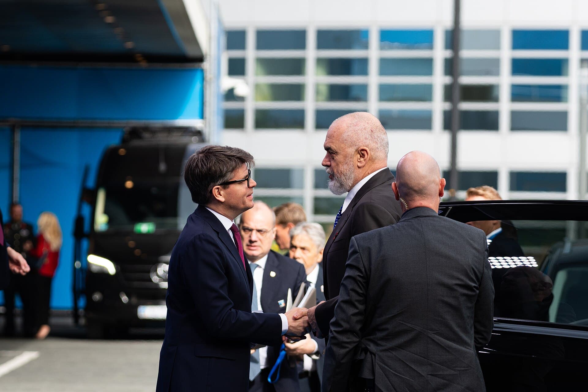 Kryeministri Edi Rama me mbërritjen në Samitin e NATO-s në Hagë, 2025